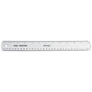 WESTCOTT ENGLISH AND METRIC SHATTERPROOF RULER, 12" - CLEAR - Brand New
