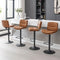 FIRAVOE SWIVEL BAR STOOLS SET OF 4, COUNTER HEIGHT BARSTOOLS FOR KITCHEN BROWN - Like New