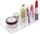 HOME COLLECTION CLEAR ACRYLIC MAKEUP ORGANISER (STYLE F) - CLEAR - Brand New