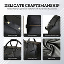 LeatherCon Vintage 18.5" Leather Duffle Bags Toilet Og Strap B0BJCQJZHK - Brown - Brand New