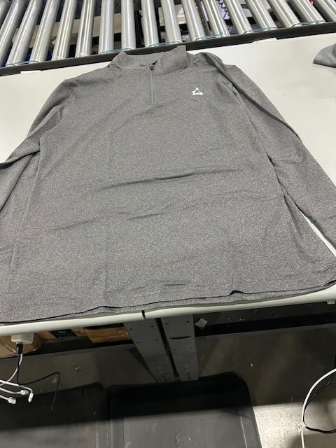 JUMGEAR-LIFE QUARTER ZIPPER PULLOVER SWEAT SHIRT - SIZE: MEN L - MEDIUM GRAY - Like New