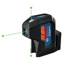 BOSCH GREEN-BEAM SELF-LEVELING LASER 2 AA BATTERIES HARD CARRYING CASE - GREEN - Like New