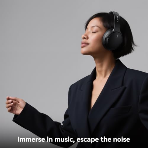 LEVN Hybrid Active Noise Cancelling Headphones Wireless Headphones Bluetooth 5.4 - Like New