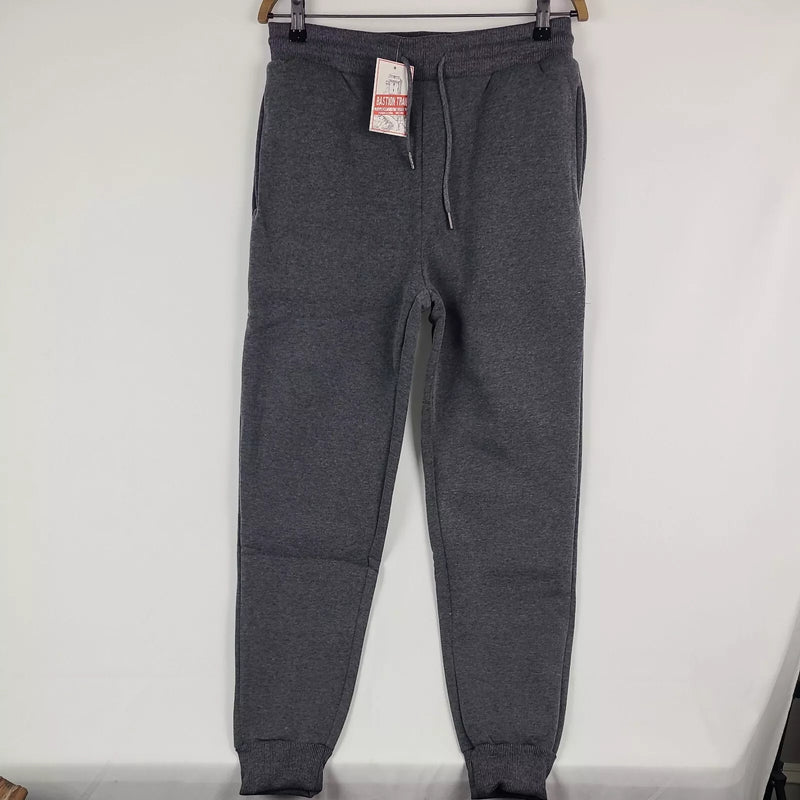 BASTION TRAIL WOMEN GRAY SWEATPANTS STRETCH LOOSE JOGGERS PANTS - M - CHARCOAL - Brand New