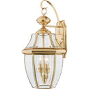 Quoizel Newbury 20" Outdoor Wall Lantern 2-Light Polished Brass - B0013CN3DK - Brand New
