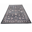 BIBB HOME 5FTX7FT WASHABLE FLANNEL PRINTED AREA RUG - MIDNIGHT BLOOM - Brand New