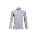 UNDER ARMOUR BOYS' TECH 2.0 1/2 MOD GRAY LIGHT HEATHER/BLACK M - Brand New
