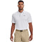 1290140 Under Armour Men's Tech Golf Polo White/Graphite L - Brand New