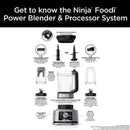 Ninja Foodi Power Blender & Processor System Smoothie Bowl Maker SS350 - Silver Like New