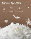 SONGMICS HOME Down Comforter Duvet King Size Duvet Insert UTDC042W01-Cloud White - Brand New