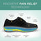 ORTHOFEET WOMEN'S ORTHOPEDIC LYCRA WICHITA CASUAL SHOES - SIZE: 9.5 XW - BLACK - Like New