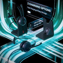 LEVN Wireless Headset 5.2 for Call Center, Bluetooth Headphones with Mic - Black - Like New
