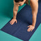 ALL IN MOTION FOLDING TRAVEL YOGA MAT NAVY 3MM BLUE - SOLID PATTERN - BLUE - Brand New