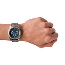 Fossil Men's Steel Chronograph Watch 45MM Smoke Blue Dial Chrono CH4441 - Black - Like New