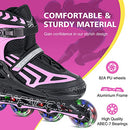 ITurnGlow Adjustable Inline Skates, Light up Wheels, Fun Illuminating Skates - Like New