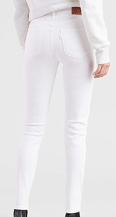 LEVI'S 721 HIGH RISE SKINNY WOMEN'S JEANS - SOFT CLEAN WHITE - SIZE 27 - Like New