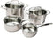 CUISINART 12-Piece Stainless Steel Cookware Set CLCS-12 - Chrome Silver Like New