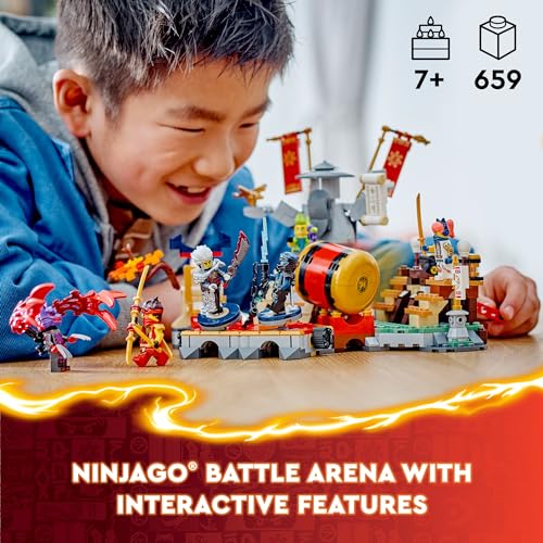 LEGO NINJAGO Tournament Battle Arena Playset 6 Minifigures 71818 - Like New