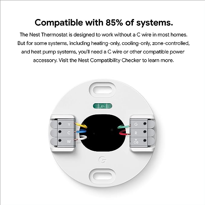 Google Nest Thermostat Smart Home Programmable Wifi GA02083-US - Fog Like New