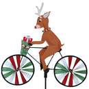 Bike Spinner Reindeer 20" Festive Holiday Design Weather-Resistant Outdoor Decor - Brand New