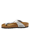 BIRKENSTOCK GIZEH BIRKO-FLOR METALLIC SILVER SIZE 41 MEN 8 WOMEN 10 - Like New