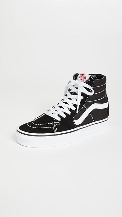 VANS UA SK8 HIGH TOP SNEAKERS - SIZE: WOMEN 7.5 - BLACK/BLACK/WHITE - Brand New