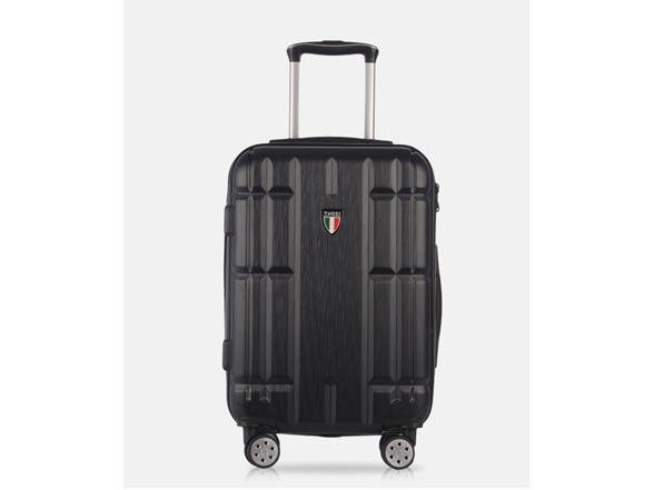TUCCI MASSA SPINNER WHEELED SUITCASE 3 PIECE SET (20", 26", 30") - BLACK - Like New