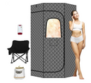 ESSEN BLISSED - PORTABLE STEAM SAUNA WITH 3L 1500W STEAMER,3'X 3'X 6.2’ - GRAY - Like New