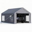 GARVEE PORTABLE GARAGE FOR CARS & BOATS, 10 X 20 FT STEEL CARPORT - GRAY - Like New