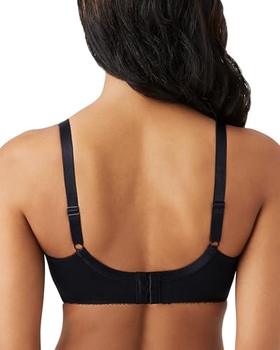 WACOAL WOMEN'S RETRO CHIC UNLINED MESH FULL COVERAGE UNDERWIRE BRA 36DD - BLACK - Brand New