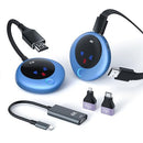 TRUFO WIRELESS HDMI TRANSMITTER AND RECEIVER, 4K DECODE 1080P OUTPUT - BLUE - Brand New