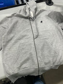PACIFIC POLO CLUB FLEECE FULL-ZIP HOODIES - SIZE: MEN L - GRAY - Brand New