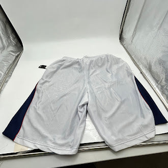 BLU ROCK NEW YORK BAKSETBALL SHORTS, XL - SIZE: MEN XL - WHITE/RED/BLUE - Brand New