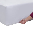 AMERICAN DREAM KING SIZE ZIPPERED FABRIC MATTRESS COVER - WHITE - Like New