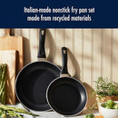 HENCKELS EVERLIFT 2-PIECE NONSTICK FRYING PAN SET, 8-INCH AND 10-INCH - BLACK - Like New