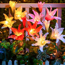 BRIGHTOWN SOLAR LIGHTS OUTDOOR, 4 PACK SOLAR GARDEN LIGHTS LILY - MULTICOLOR - Like New