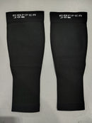 COPPER JOE CALF COMPRESSION SLEEVES,COPPER INFUSED - SIZE: MEN M WOMEN M - BLACK - Like New
