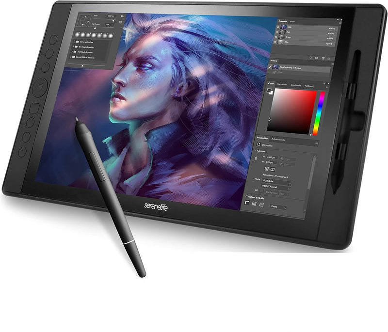 SereneLife Graphic Tablet with Passive Pen 15.6" SLGT15 - Black Like New