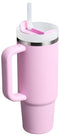 STANLEY QUENCHER H2.0 TUMBLER WITH HANDLE AND STRAW 30 OZ - CHERRY BLOSSOM - Like New