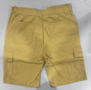 ROAMING SOUL MEN'S COTTON FLEX STRETCH CARGO SHORTS SIZE 36 - KHAKI - Brand New