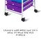 HONEY CAN DO RAINBOW 10-DRAWER METAL ROLLING STORAGE CART CRT-02214 - RAINBOW - Like New