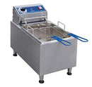 Globe PF16E 16 lb Electric Countertop Fryer - Silver - Brand New