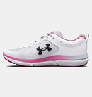3026179 Under Armour W Charged Assert 10 Women White/Pink Size 10 - Like New