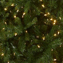 NATIONAL TREE 7.5 LEHIGH VALLEY PINE SLIM HINGED DUAL LED CHRISTMAS GREEN - Like New