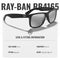 RAY-BAN RB4165-F JUSTIN 622/6G FRAME MATTE BLACK LENSES GRAY MIRROR SILVER - Like New
