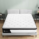 AVENCO 10 INCH FULL MATTRESS, HYBRID MATTRESS, MEDIUM FIRM MATTRESS - BLACK - Brand New