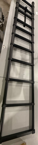 LADDER 10.5 FT ALUMINUM TELESCOPING LADDER HEAVY DUTY 330 LBS CAPACITY - BLACK - Like New