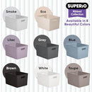Superio Ribbed Collection - Eco-Friendly Storage Bins Organizer X-Large 1 Pack - Brand New