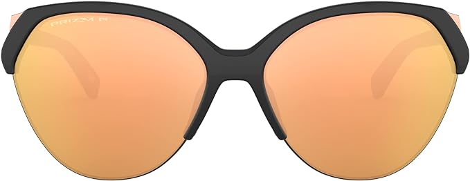 Oakley Woman Sunglasses 65MM -Matte Black Frame/Prizm Rose Gold Polarized Lenses - Like New