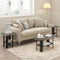 FURINNO SIMPLE DESIGN END TABLE, 2-PACK, FRENCH OAK - GRAY BLACK - Like New